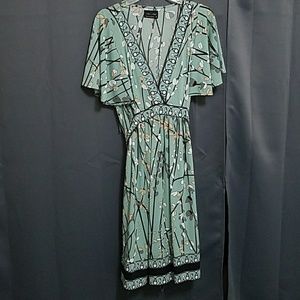 Teal Floral Dress